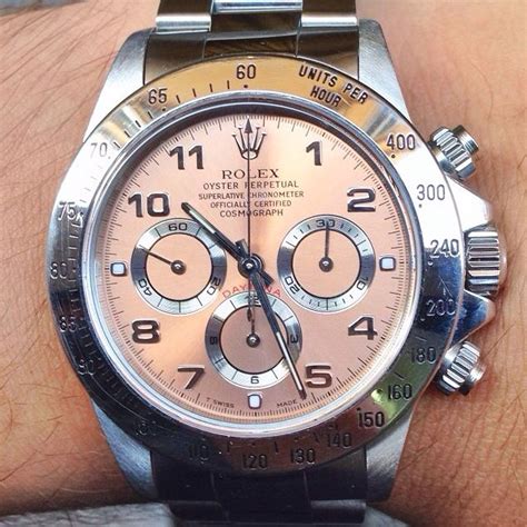 rolex daytona salmon dial|rolex daytona models by year.